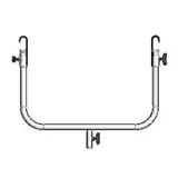 Double U fixe pour chandelle