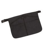 Sacoche poche à monnaie de serveur 4 compartiments - noir - polyester - 40,5 x 28,5 cm