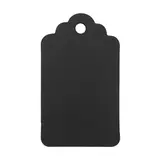 Étiquette américaine cartonnée noire 40 x 70 mm - Paquet de 500