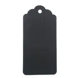 Étiquette américaine cartonnée noire 45 x 95 mm - Paquet de 500