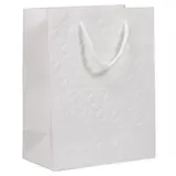 Sacs embossés blanc - moyen modèle