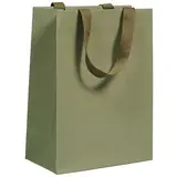 Sacs cadeaux kraft - vert tilleul - 25 + 13 x H 33 cm