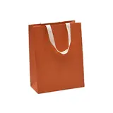 Sacs luxe terracotta poignées coton - 25 + 13 x H 33 cm