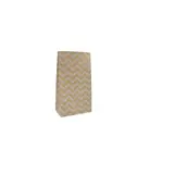 Sac SOS kraft brun à chevrons blancs 13+8x24cm 70g/m² – Paquet de 250