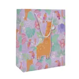 Sac papier motif animaux de la jungle 26x12x32 cm – Paquet de 20