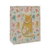 Sac papier motif chats 26x12x32 cm – Paquet de 20