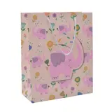 Sac papier motif éléphants 26x12x32 cm – Paquet de 20