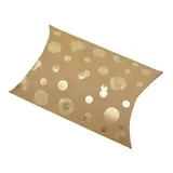 Boîte berlingot kraft à bulles or doré à chaud 11x9 cm – Lot de 20