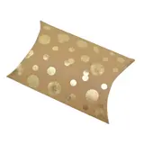 Boîte berlingot kraft à bulles or doré à chaud 11x9 cm – Lot de 20