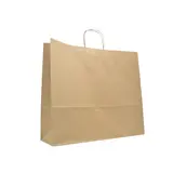 Sac kraft brun poignées torsadées 46 x 14 x 40 cm 110g/m² – Sac papier kraft - Carton de 100