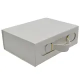 Boites cadeaux carton blanches grand format avec poignée 33x25x12cm – Paquet de 5