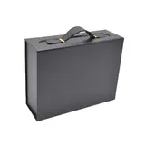 Boites cadeaux carton noires avec poignée 24x18,2x8cm – Paquet de 5