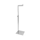 Présentoir réglable porte sac 1 bras H 37,5 à 60 cm inox brossé - Présentoir sac à main