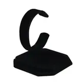 Présentoir montre floqué noir