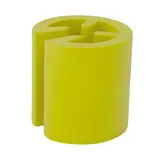 Marque taille neutre jaune ø 1 x 1 cm - Indicateur de taille pour cintre - Paquet de 100