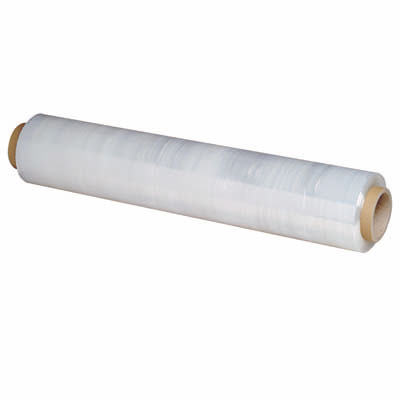 Film étirable manuel tri-couches transparent 17 microns 45 cm x 270 m