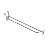 Broche simple avec tige T pour présentoir grille L 23,5 cm x ø 5,8 mm Métal chromé - Lot de 10