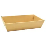 Corbeille carton rectangulaire kraft 33 x 20 x 7,4 cm, paquet de 10