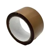 Ruban adhésif polypropylène silencieux havane 50 mm x 66 m - Ruban adhésif emballage - Lot de 6