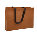 Sac cabas polypropylène non tissé terracotta 40+10x30 cm