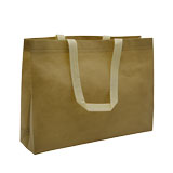 Sac cabas polypropylène non tissé écru 40+10x30 cm