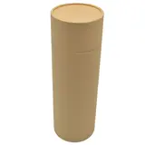 Boîte cylindrique carton kraft 2200 ml ø 10 x H 30 cm – Boîte ronde carton - Tube carton - Brun - Lot de 4