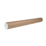 Tube carton L.75 cm x Ø 80/84 mm avec embouts plastiques – Paquet de 25