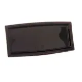 Plateau traiteur plastique noir 35 x 16 cm - Plateau buffet - Plateau terrine - Lot de 5