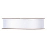 Ruban gros grain blanc 25 mm x 20 m coton