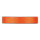 Ruban gros grain orange 15 mm x 20 m coton