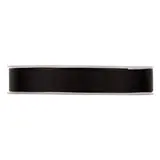 Ruban gros grain noir 15 mm x 20 m coton