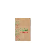 Sac fruits et légumes kraft brun 500g 14 x 9 x 21 cm - Sac papier primeur - Lot de 1000
