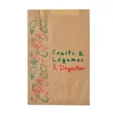 Sac fruits et légumes kraft brun 3kg 23 x 8 x 34 cm - Sac papier primeur - Lot de 1000