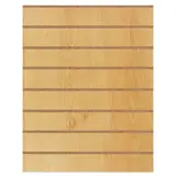 Panneau rainuré Hêtre Naturel, entraxe 15 cm 