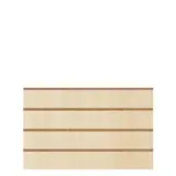 Panneau rainuré Érable, entraxe 15 cm