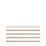 Panneau rainuré Blanc Craie, entraxe 10 cm