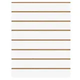 Panneau rainuré Blanc Craie, entraxe 15 cm