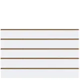 Panneau rainuré Blanc Craie, entraxe 15 cm