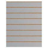 Panneau rainuré Gris clair, entraxe 15 cm