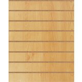 Panneau rainuré Hêtre Naturel, entraxe 15 cm