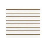 Panneau rainuré Blanc craie, entraxe 10 cm