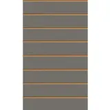 Panneau rainuré Anthracite, entraxe 15 cm