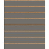 Panneau rainuré Anthracite, entraxe 15 cm