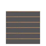 Panneau rainuré Gris anthracite, entraxe 15 cm