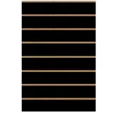 Panneau rainuré Noir entraxe 15 cm