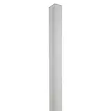 Cornière aluminium pour panneau rainuré L 240 cm gris finition brut