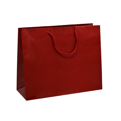 Sacs pelliculés à l'italienne rouge brillant - Grand Modèle