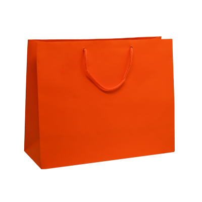 Sacs pelliculés à l'italienne orange passion mat - Grand Modèle