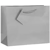 Sacs pelliculés argent mat - 13,5 + 6 x H 11 cm