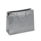 Sacs pelliculés argent mat - 32,5 + 12,5 x H 26 cm
